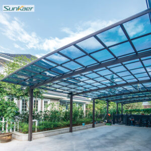 DIY Rain Shelter Awning Outdoor Canopy for Underground Garage Entrance/Exit
