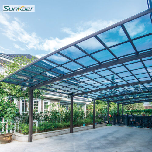 DIY Rain Shelter Awning Outdoor Canopy for Underground Garage Entrance/Exit