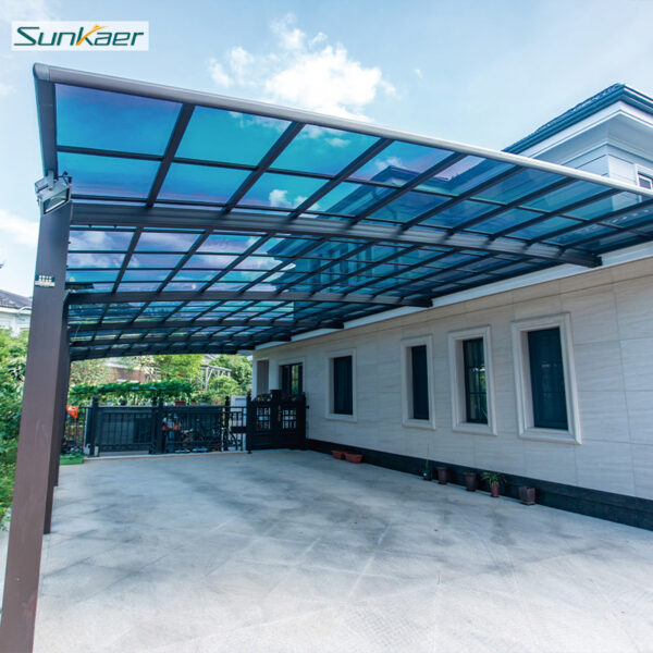 DIY Rain Shelter Awning Outdoor Canopy for Underground Garage Entrance/Exit