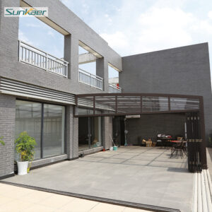 Aluminum Retractable Sunroom Patio Enclosure Terrace Cover