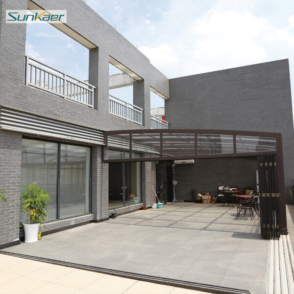 Aluminum Retractable Sunroom Patio Enclosure Terrace Cover
