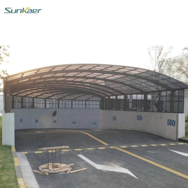 DIY Rain Shelter Awning Outdoor Canopy for Underground Garage Entrance/Exit