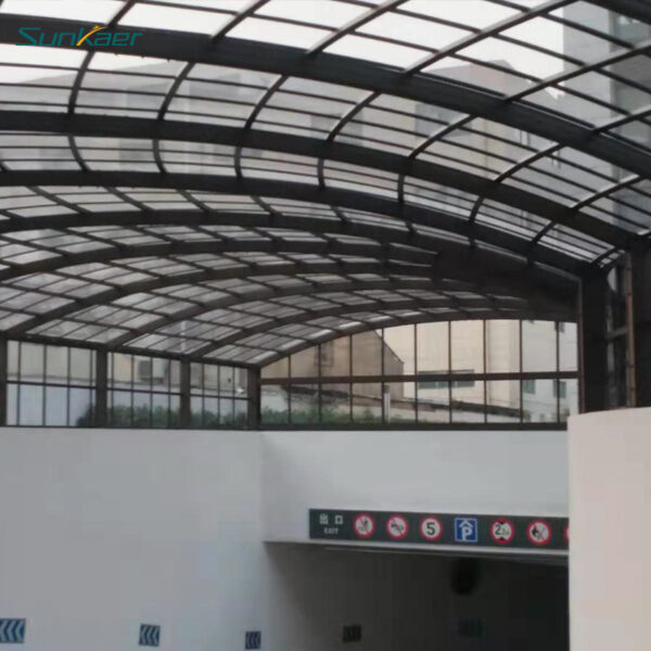 DIY Rain Shelter Awning Outdoor Canopy for Underground Garage Entrance/Exit